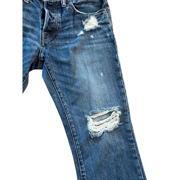 Abercrombie & Fitch Distressed Mens Jeans W30 L30 Blue Vintage Style Casual Deni - Picture 4 of 9